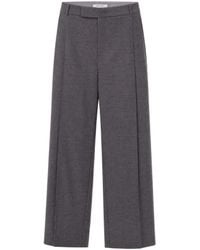 Patrizia Pepe - Melange Lyocell-Blend Wide-Leg Pants - Lyst