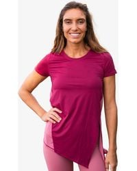 Calypsa - Side Split Tie Up Tee - Lyst