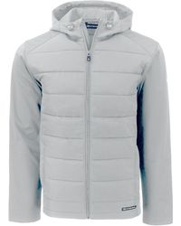 Cutter & Buck - Evoke Hybrid Softshell Recycled Full Zip Hooded Jacket - Lyst