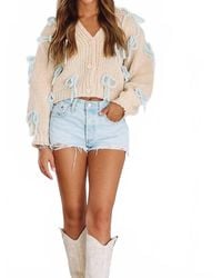 Pretty Garbage - Chunky Bow Cardigan - Lyst