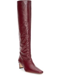 STAUD - Wally Boot Solid Leather Knee-High Boots - Lyst
