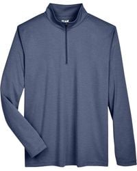 Team 365 - Zone Sonic Heather Performance Quarter-Zip Pullover - Lyst