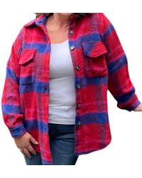 Davi & Dani - Plaid Shacket - Lyst