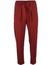Semicouture - Pleated Stretch Virgin Wool-Blend Pants - Lyst