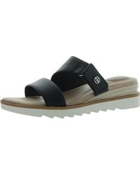 Giani Bernini - Bryerr Adjustable Faux Leather Wedge Sandals - Lyst
