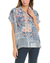 Johnny Was - Masquerade Silk Blouse - Lyst