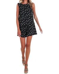 She + Sky - Sweet Talk Polka Dot Tank Top - Lyst
