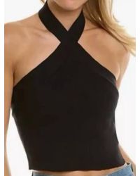 Monrow - Ribbed Sweater Knit Halter Tank Top - Lyst