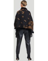 Gorski - Cashmere Stole With Rex Rabbit Square Top And Bottom - Lyst