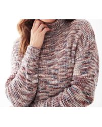 Fdj - Mock Neck Space Dye Sweater - Lyst