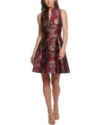 Vince Camuto - Metallic Jacquard Cocktail And Party Dress - Lyst