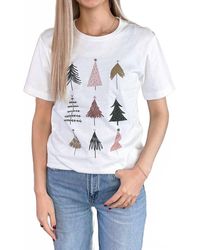 Kissed Apparel - Colorful Christmas Trees Graphic Tee - Lyst