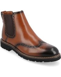 Vance Co. - Hogan Faux Leather Round Toe Chelsea Boots - Lyst