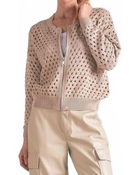 Elan - Zip-Up Sweater Cardigan - Lyst
