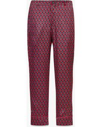 MCM - Unisex Cubic Monogram Silk Satin Pajama Pants - Lyst