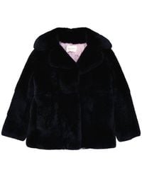 Alberta Ferretti - Rabbit Fur Full-Length Jacket - Lyst