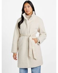 Guess - Laila Shearling Coat - Lyst