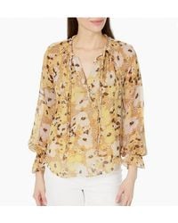 Joie - Brigatta Long Sleeve Floral Blouse - Lyst
