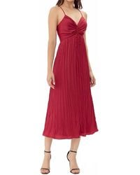 Adelyn Rae - Jasmine Pleated Midi Dress - Lyst