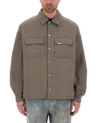 Represent - Quilted Overshirt With Dual Chest Pockets - Lyst