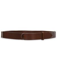 Orciani - Sliding Ring Leather Belt With Minimalist Design - Lyst
