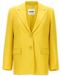 Jil Sander - Tailored Single-Breasted Blazer With Peak Lapels - Lyst