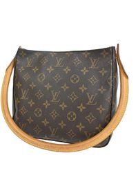 Louis Vuitton - Looping Mm Canvas Shoulder Bag (pre-owned) - Lyst