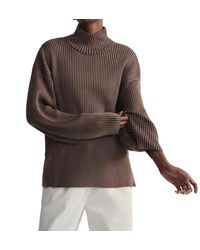 Varley - Mayfair Mock Neck Knit Sweater - Lyst
