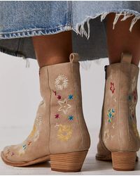 Free People - Bowers Embroidered Boot - Lyst