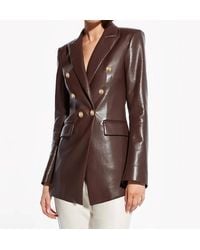AS by DF - Beck Recycled Leather Blazer - Lyst