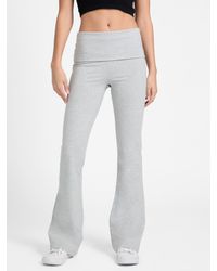 Guess - Veronica Foldover Flare Leggings - Lyst