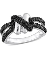 Mimi & Max - 3/5Ct Tdw Diamond Crossover Split-Shank Ring 14K - Lyst