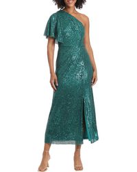 Maggy London - Sequined One-shoulder Cocktail And Party Dress - Lyst