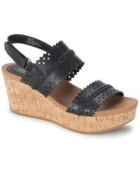 BareTraps - Rene Faux Leather Cork Platform Sandals - Lyst