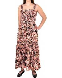 Bobi - Tiered Smocked Maxi Dress - Lyst