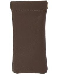 CTM - Leather Push Mouth Pebble Grain Eyeglass Holder - Lyst