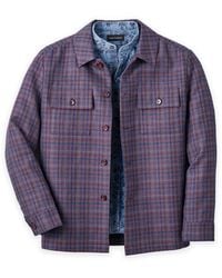 Paul Fredrick - Wool Shirt Jacket - Lyst