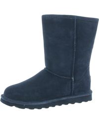 BEARPAW - Elle Short Suede Water Resistant Shearling Boots - Lyst