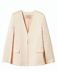 Twinset - Satin Cape Hidden Hook Jacket - Lyst