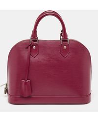 Louis Vuitton - Fuchsia Epi Leather Alma Pm Bag - Lyst