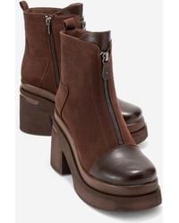 Prologue Shoes - Ardenne Platform Zip Boot - Lyst