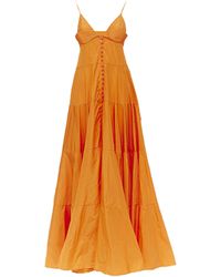 Jacquemus - Long Taffeta Button Front Maxi Dress Gown - Lyst