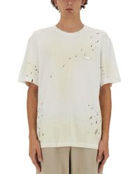 Helmut Lang - Relaxed-Fit T-Shirt With Unique Splatter Print - Lyst