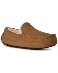 UGG - Ascot Suede Closed Toe Slip On Slippers - Lyst