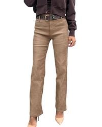 Bevy Flog - Tami Velvet Suede Feel Pants - Lyst