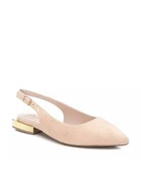 Xti - Slingback Suede Flats Shoes - Lyst