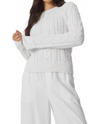 Splendid - Annabella Cable Knit Sweater - Lyst