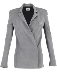 Acne Studios - Double-Breasted Notched Lapel Blazer - Lyst