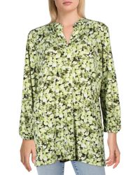 Anne Klein - Printed Polyester Blouse - Lyst