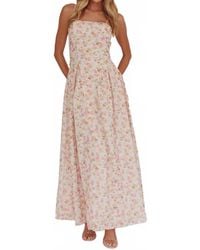 One And Only Collective - Sun On My Face Floral Flowy Maxi Dress - Lyst